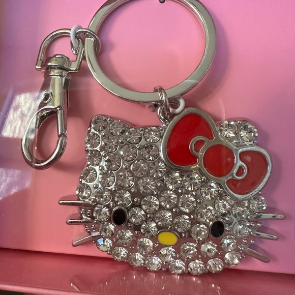 New gorgeous Hello Kitty keychain and necklace set,rhinestones,sparkling✨ - Picture 10 of 11